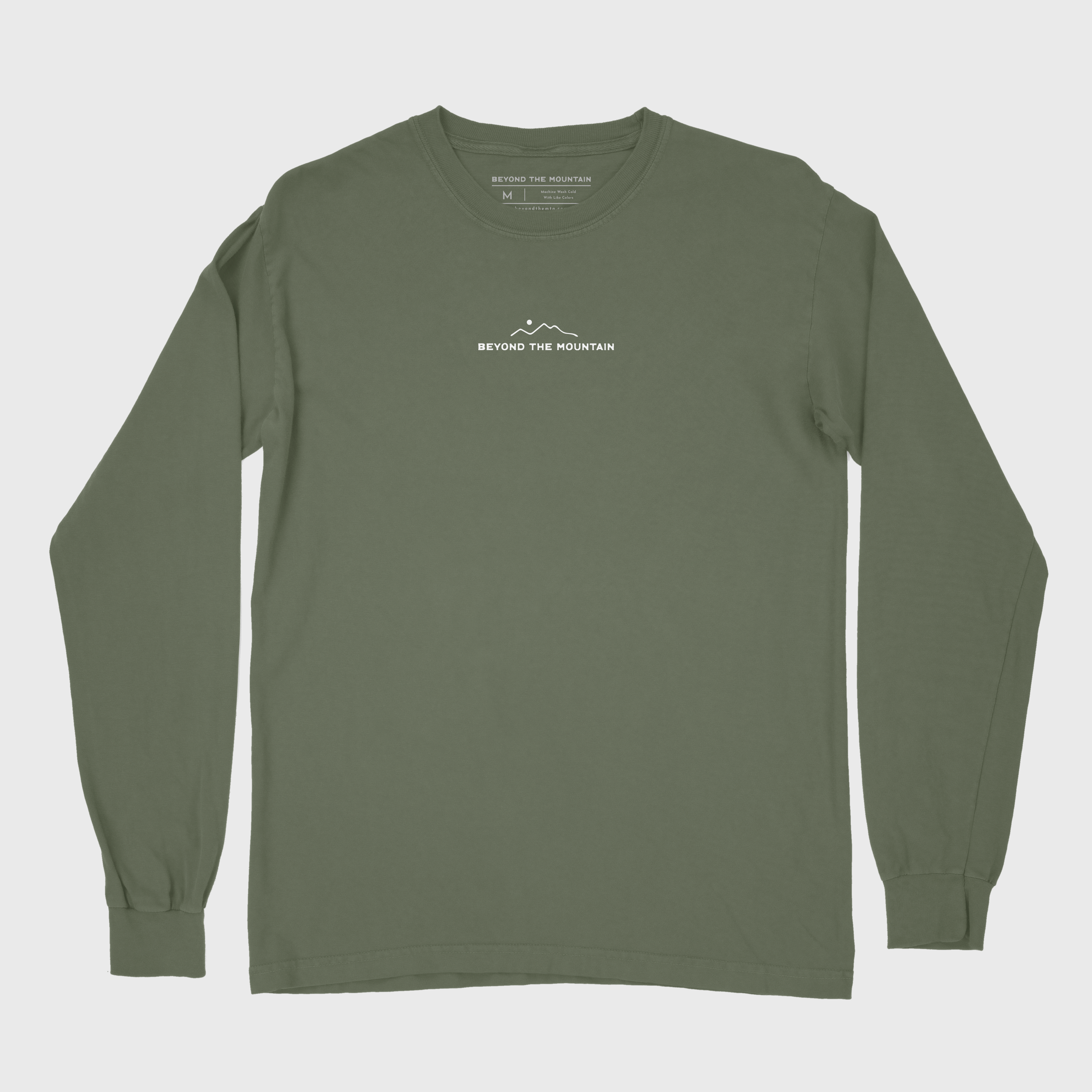 BTM Long Sleeve Logo Tee 'Hemp' – Beyond The Mountain